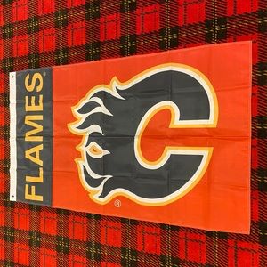 Brand new Calgary Flames banner flag